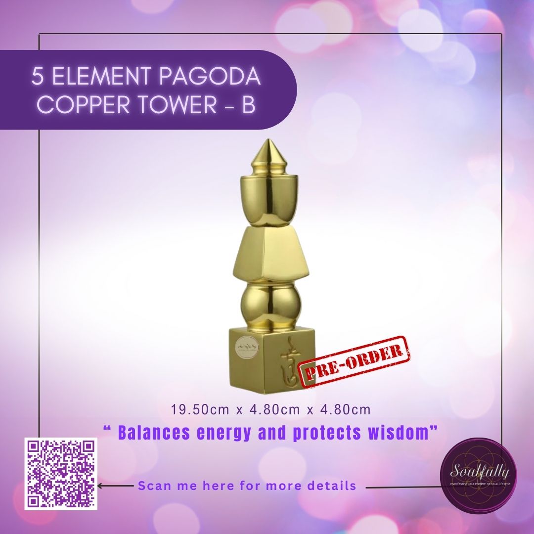 Copper Feng Shui 5 Element PAGODA Tower (PRE-ORDER)