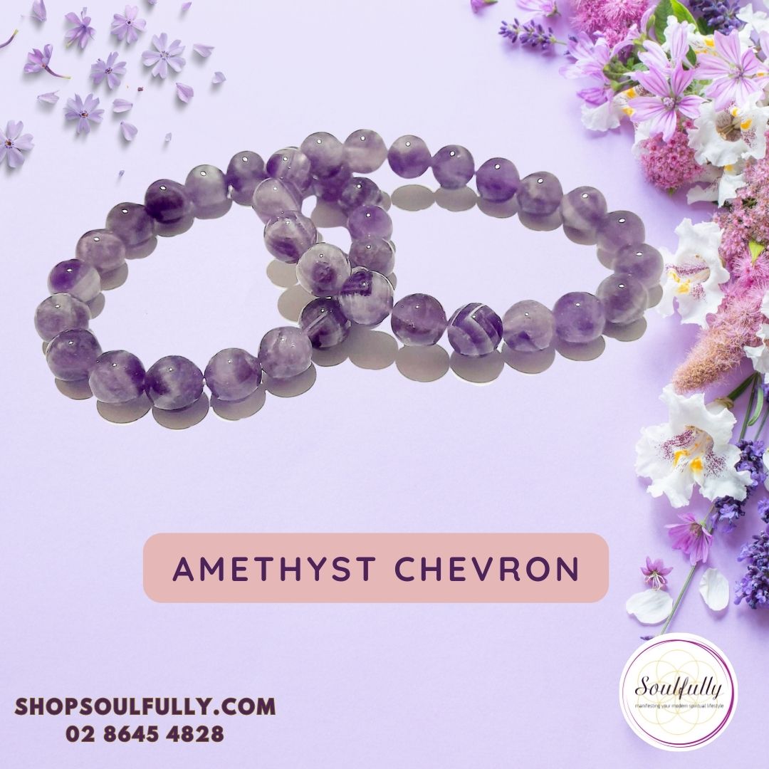 Amethyst Chevron Bracelets