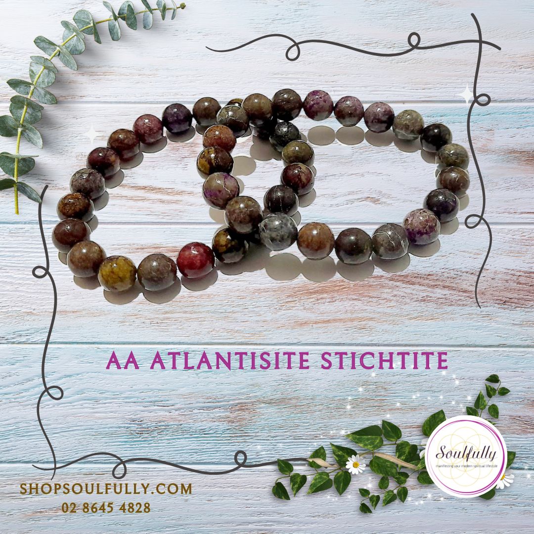 Atlantisite, Atlantisite Stichtite AA (RARE) Bracelet