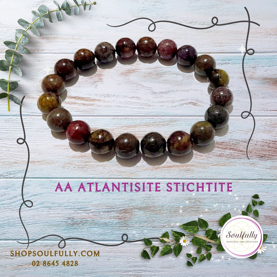 Atlantisite, Atlantisite Stichtite AA (RARE) Bracelet