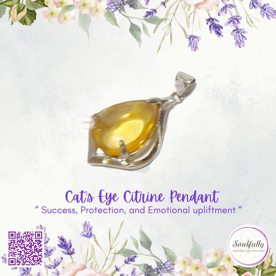 Cat's Eye Citrine Pendant