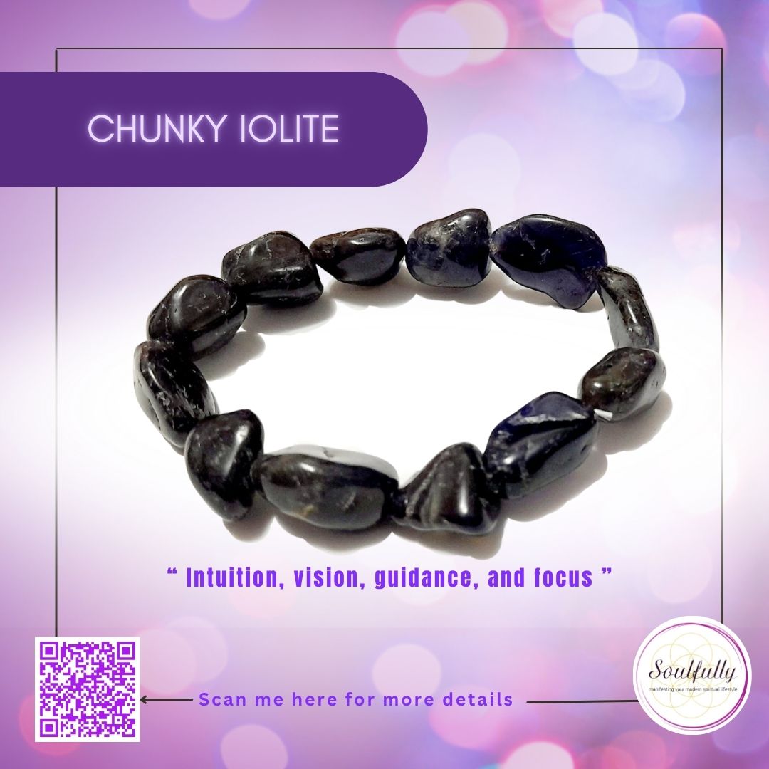 Iolite, Chunky Iolite Bracelet