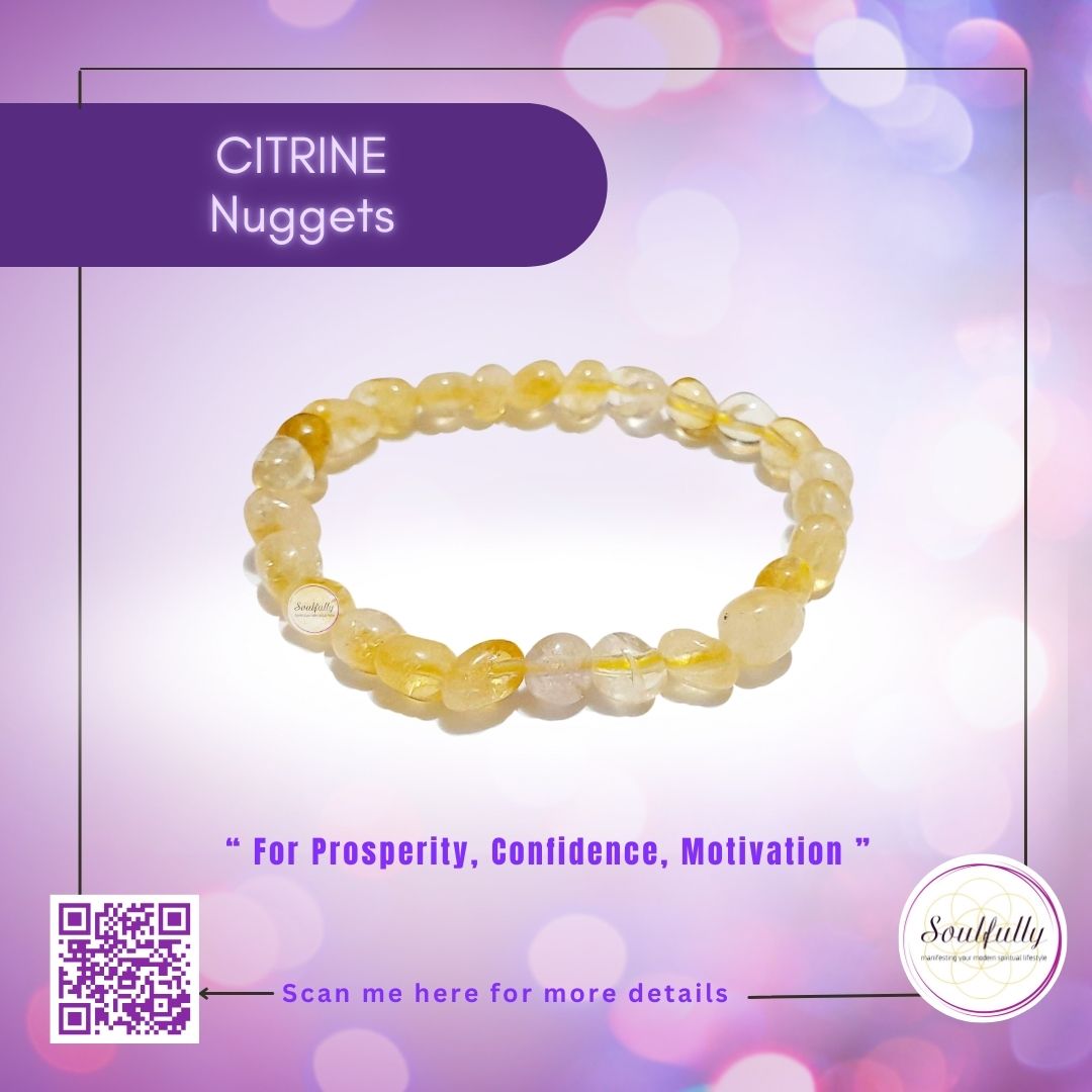 Citrine (Smooth Big and Nuggets) Bracelets