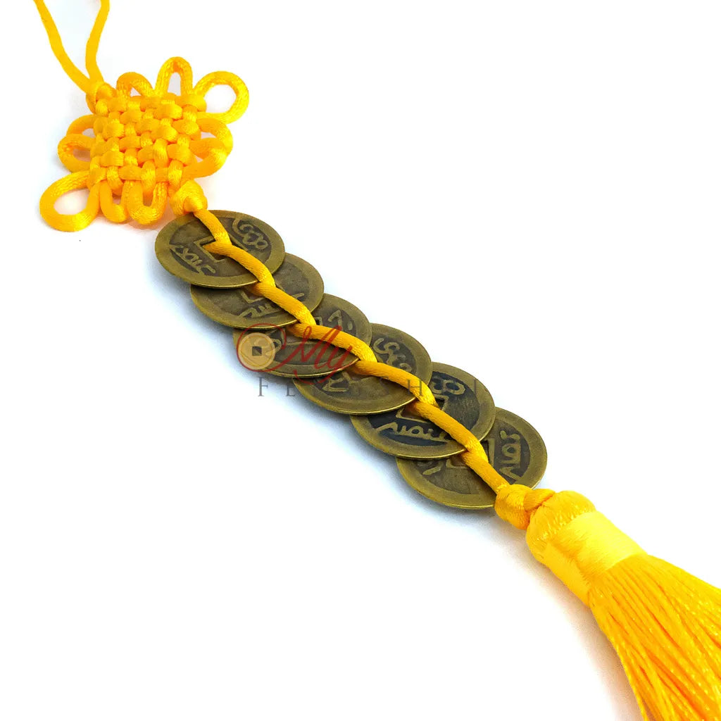 Golden Mystic Knot with 6 itching coins