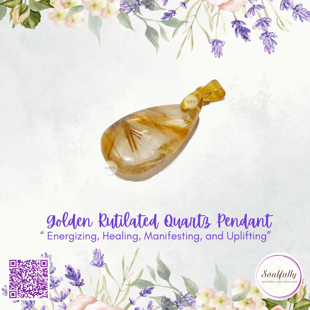 Golden Rutilated Quartz Pendant