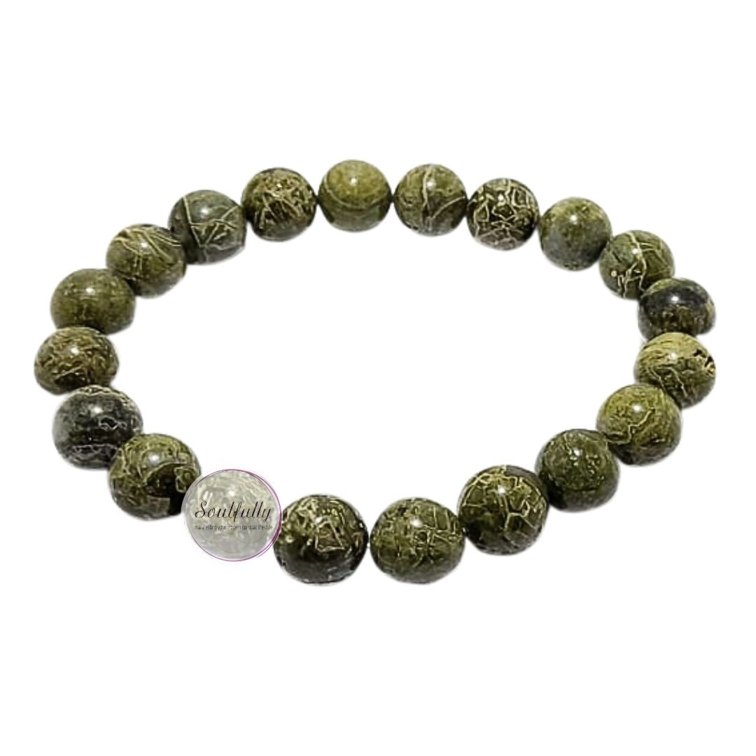 Jasper, Green Brecciated Bracelet