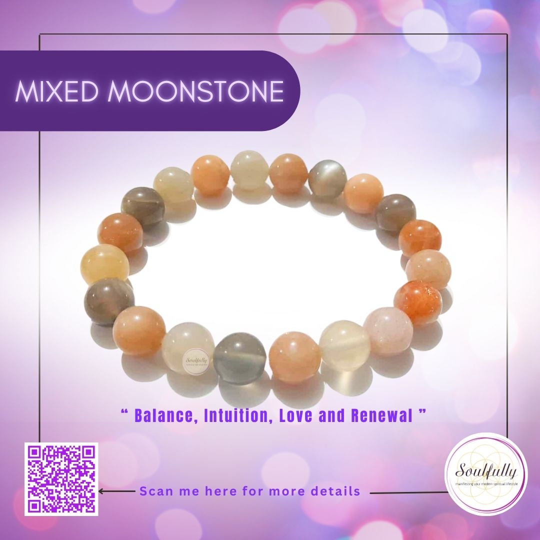 Moonstone, Mixed Moonstone Bracelet