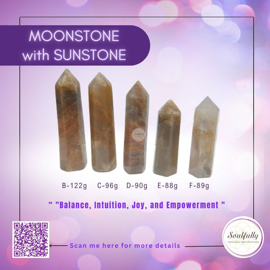 Small Single Terminated MOONSTONE w/ SUNSTONE Tower Generators