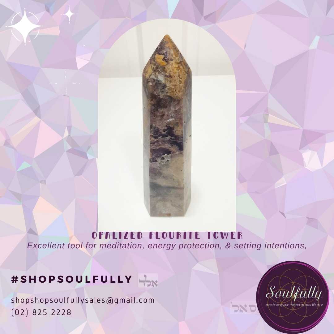 Opalized Fluorite Tower