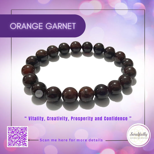 Garnet, Orange Garnet Bracelet