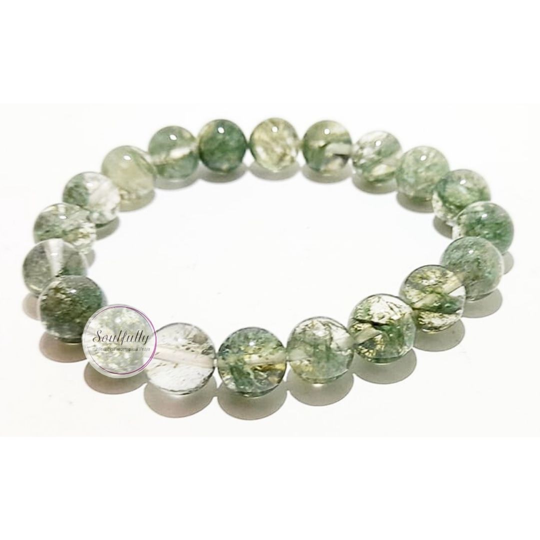Quartz, Green Phantom Quartz Bracelet (ONLY for EUROPE)