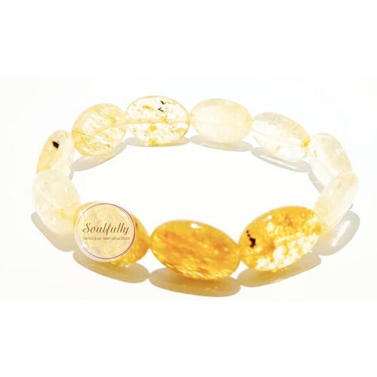 Quartz, Pineapple Quartz Bracelet