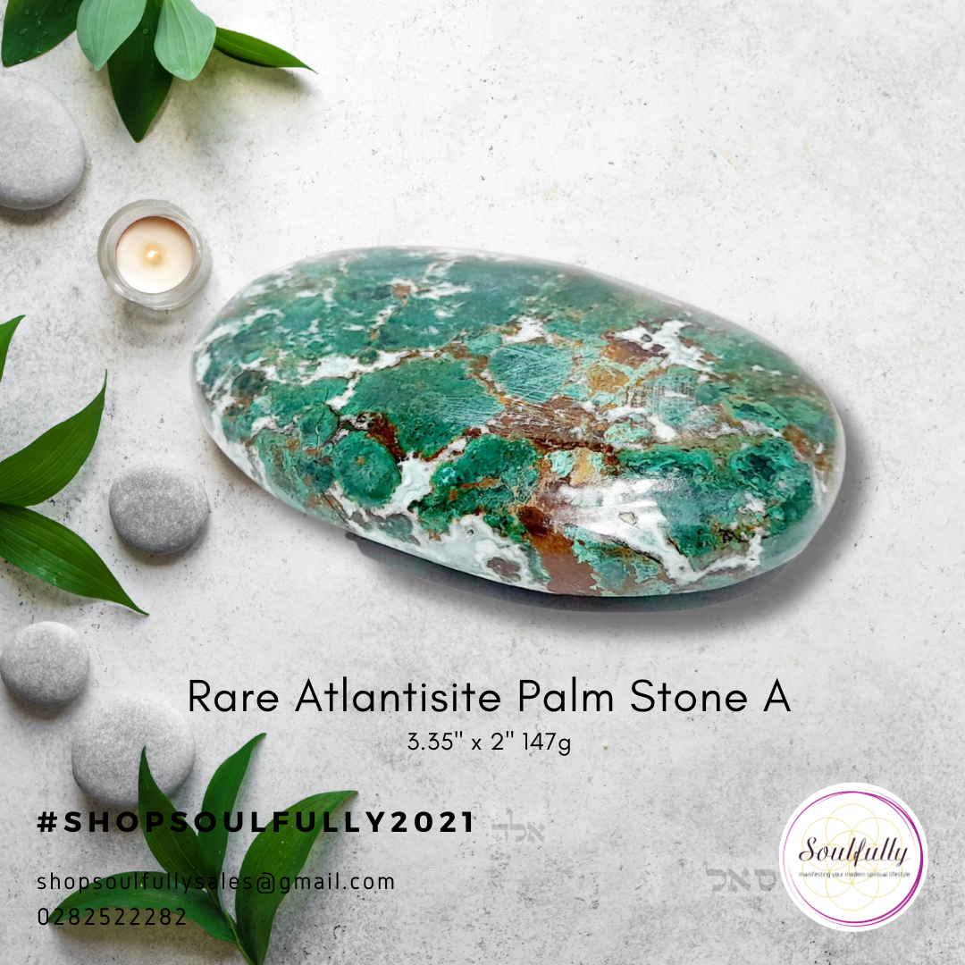 Atlantisite (RARE) Palm Stones