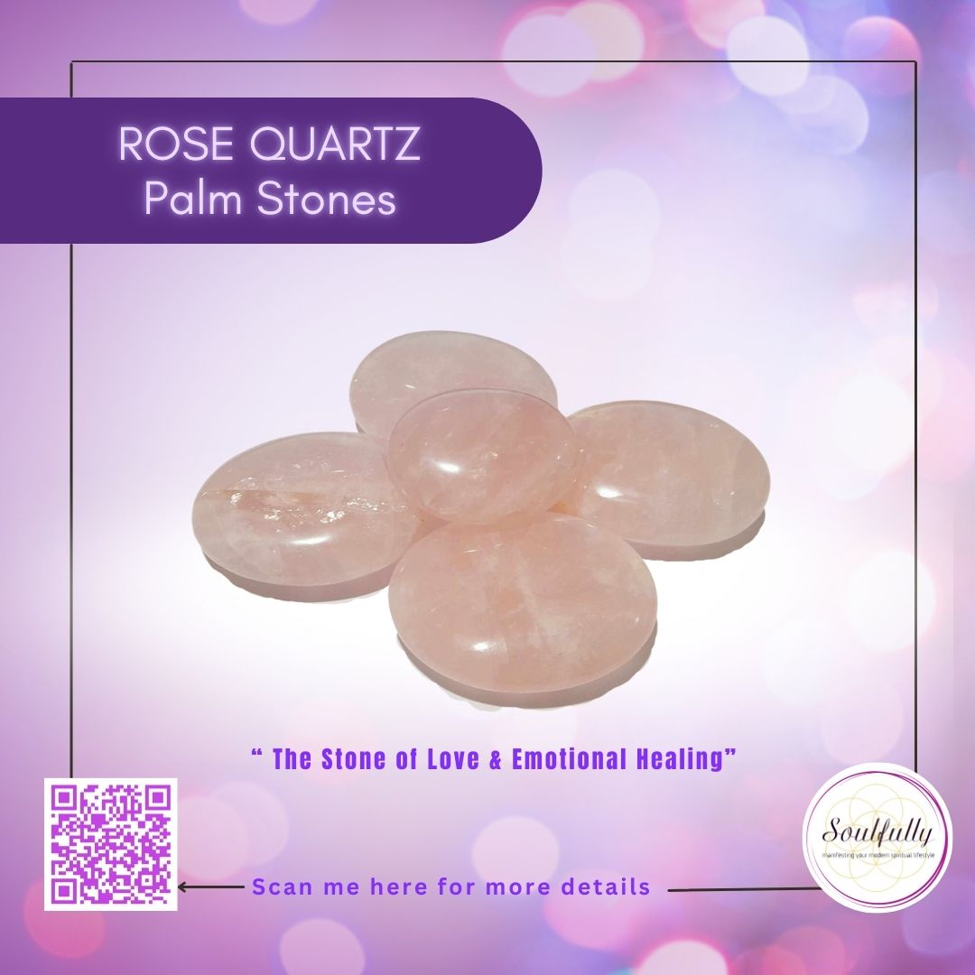 Rose Quartz Palm Stone