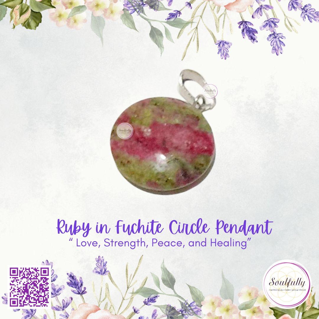 Ruby in Fuchite Pendant