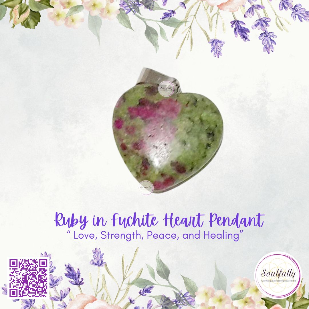 Ruby in Fuchite Pendant