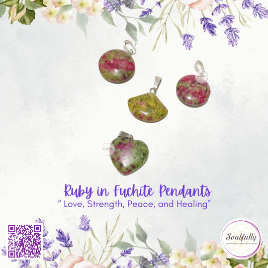 Ruby in Fuchite Pendant