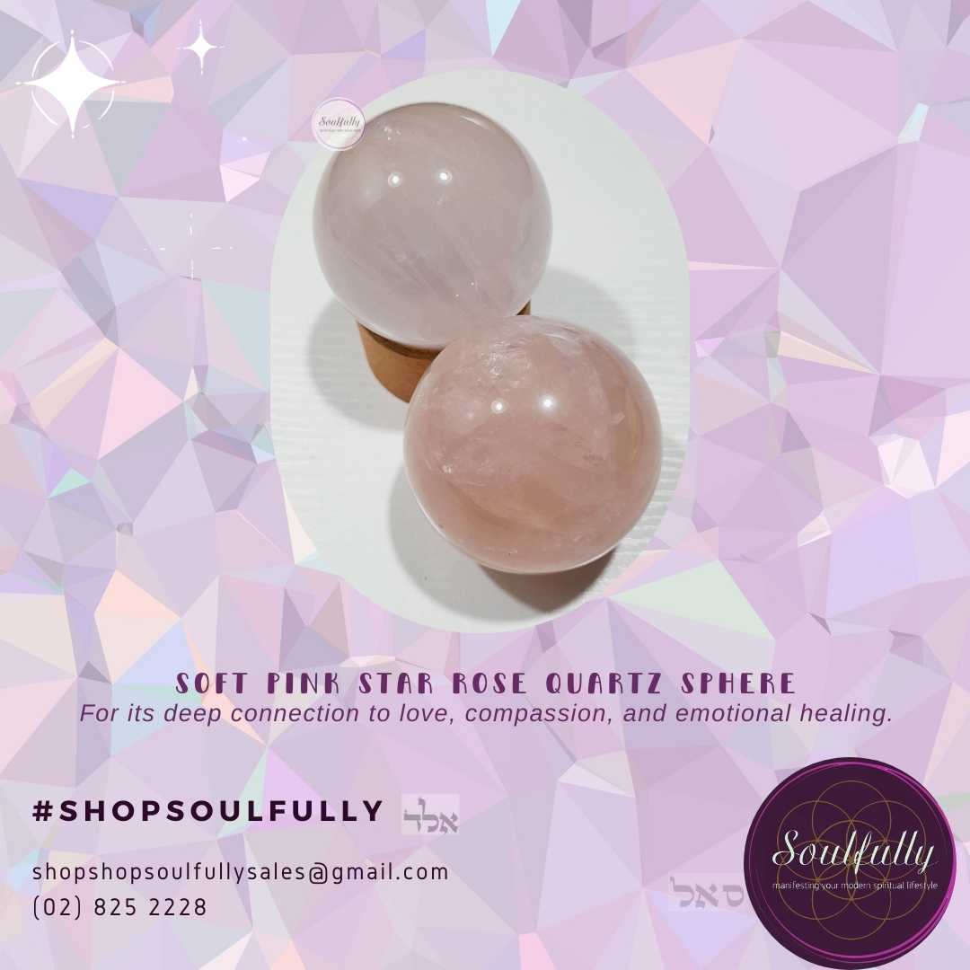 Star Rose Quartz (RARE) Spheres