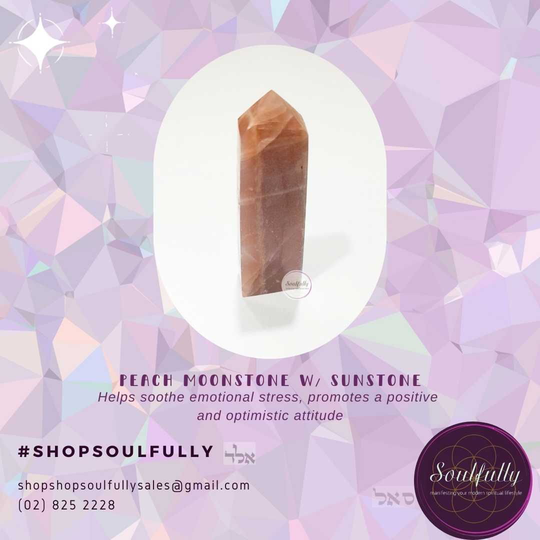 Small Single Terminated PEACH MOONSTONE Tower Generators