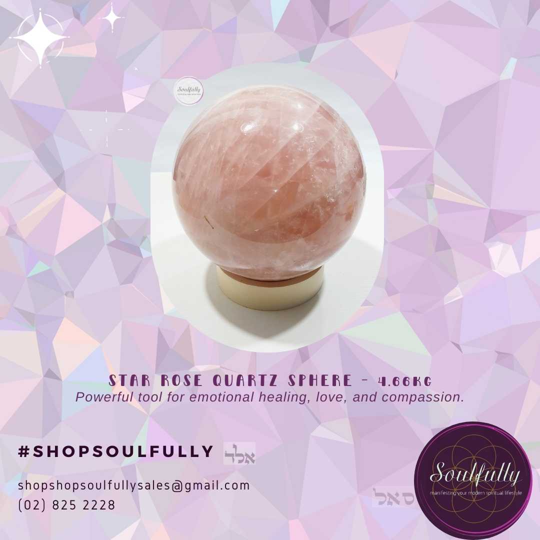 Star Rose Quartz (RARE) Spheres