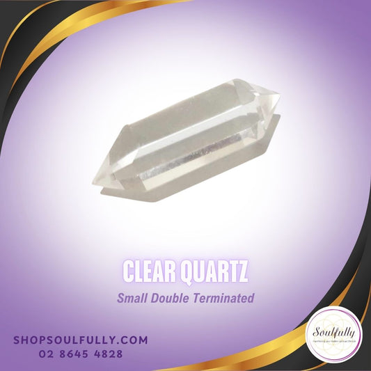 Small Double Terminated CLEAR QUARTZ Generator