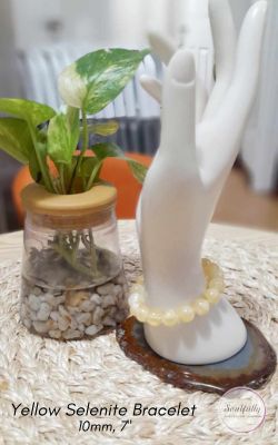 Selenite, Yellow or Sunset Gold Selenite (RARE) Bracelet (ONLY for EUROPE)