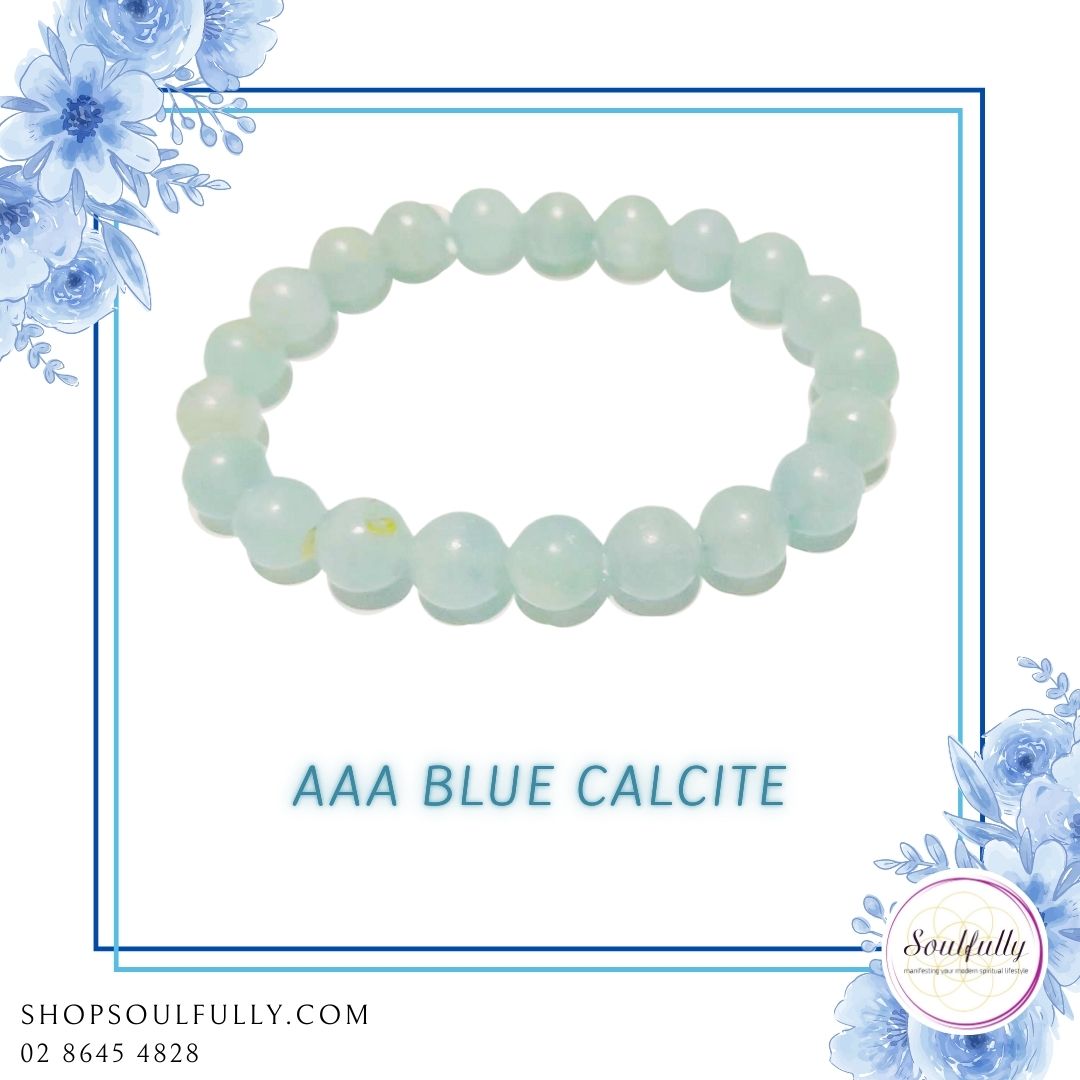 Calcite, Blue Calcite AAA Bracelet