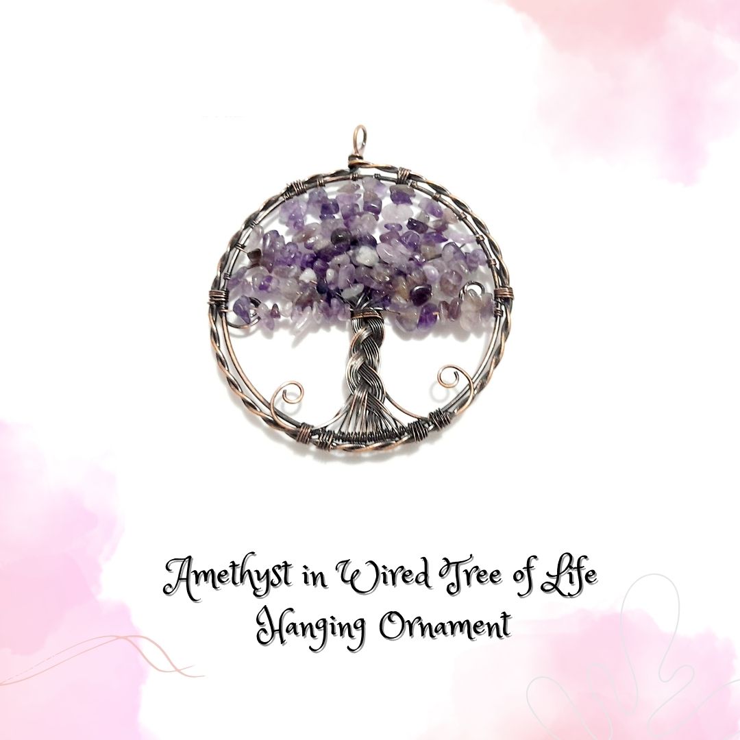 Amethyst Tree of Life Hanging Ornament