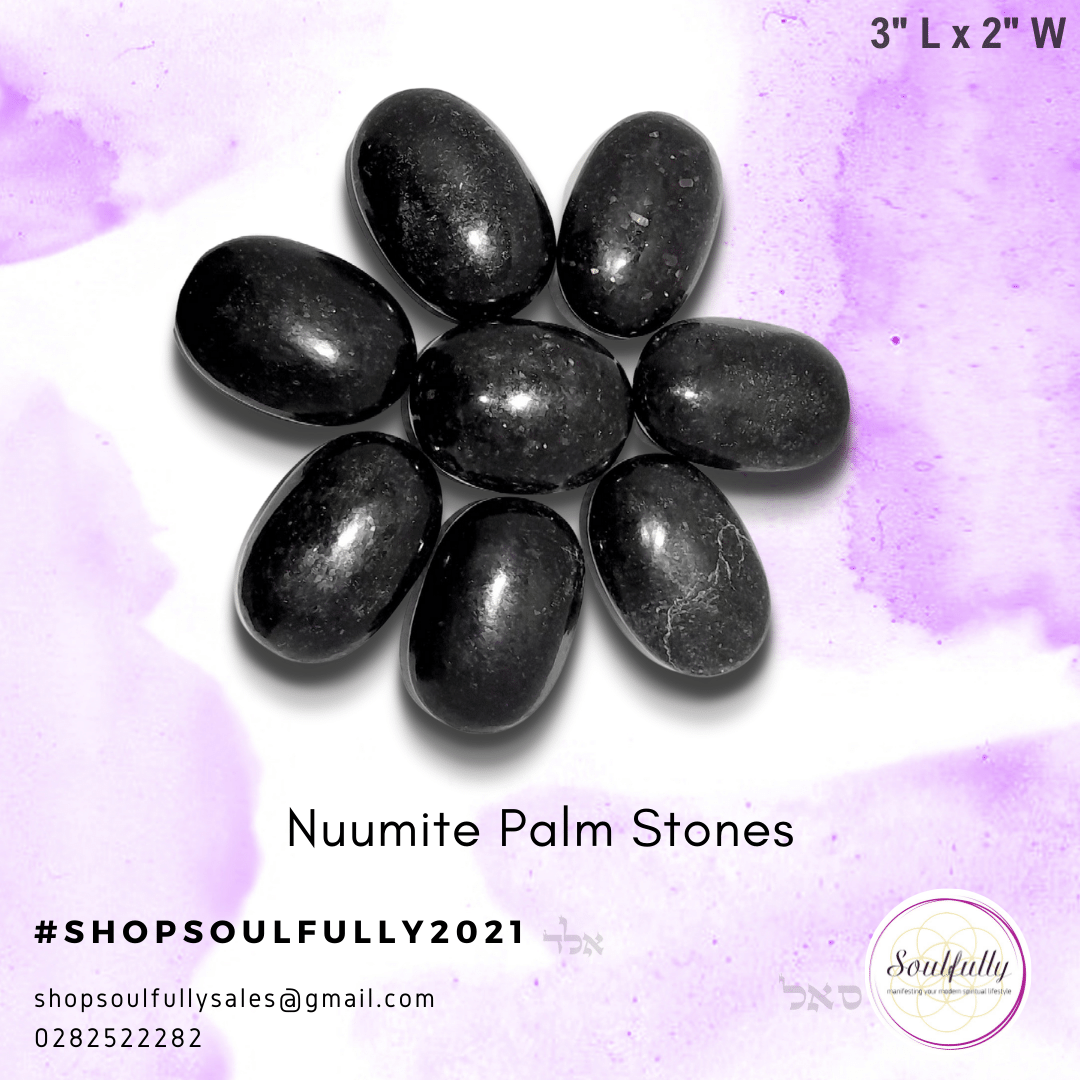 Nuummite Palm Stones