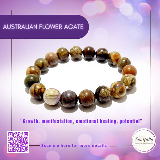 Agate, Flower Agate (Australian) Bracelet