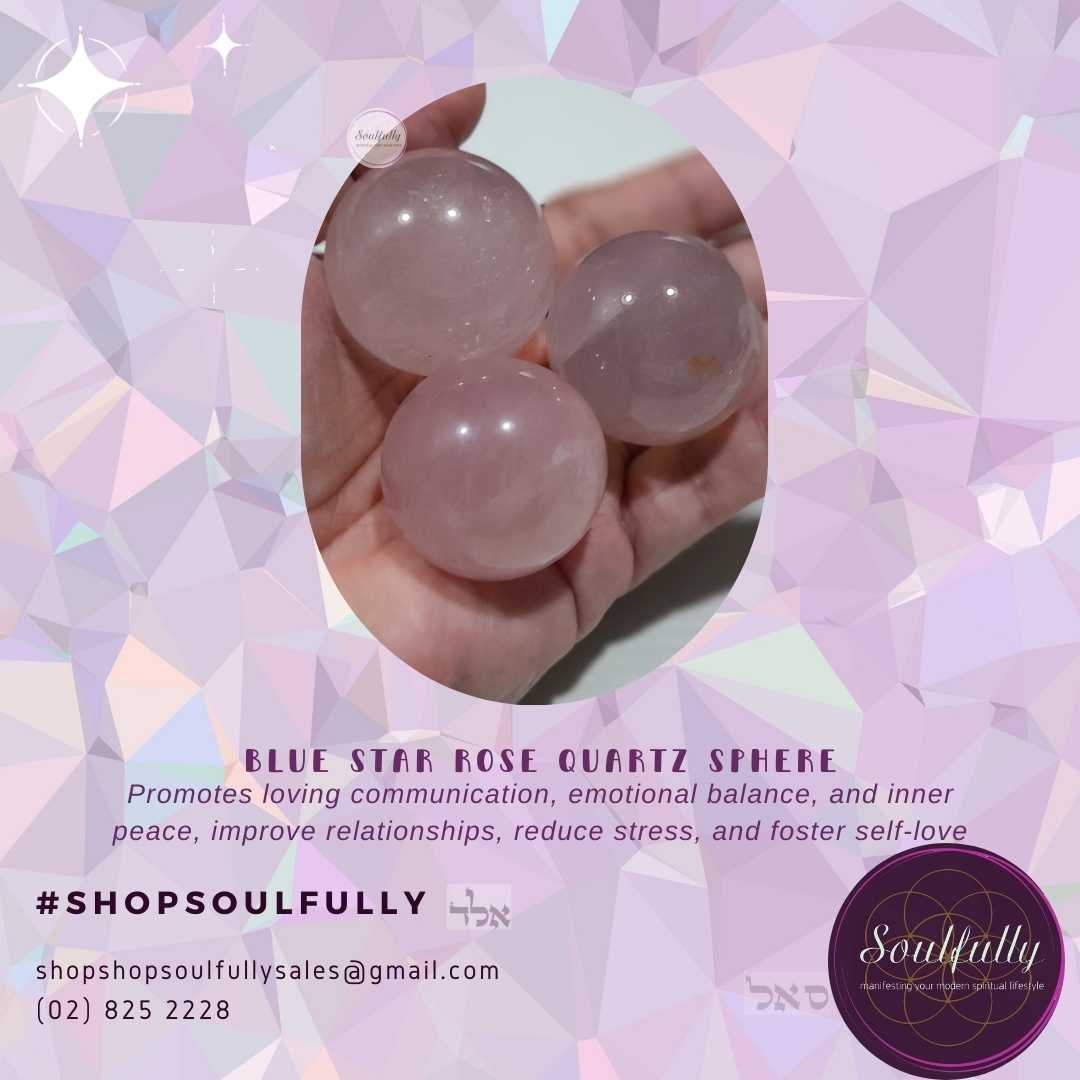 Star Rose Quartz Spheres