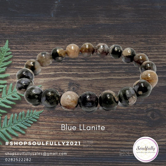 Quartz, Blue Llanite Quartz Bracelet