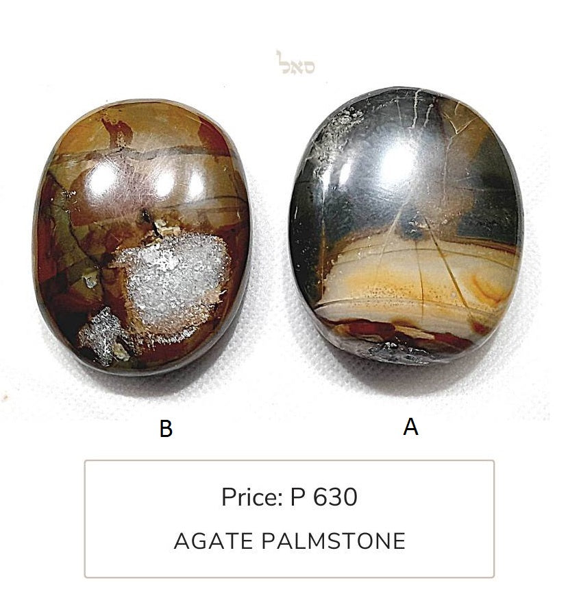 Brown Agate Palm Stones