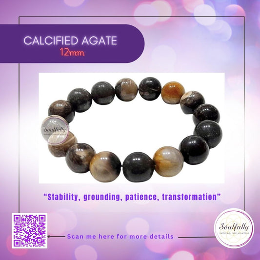 Agate, Calcified Agate Bracelet