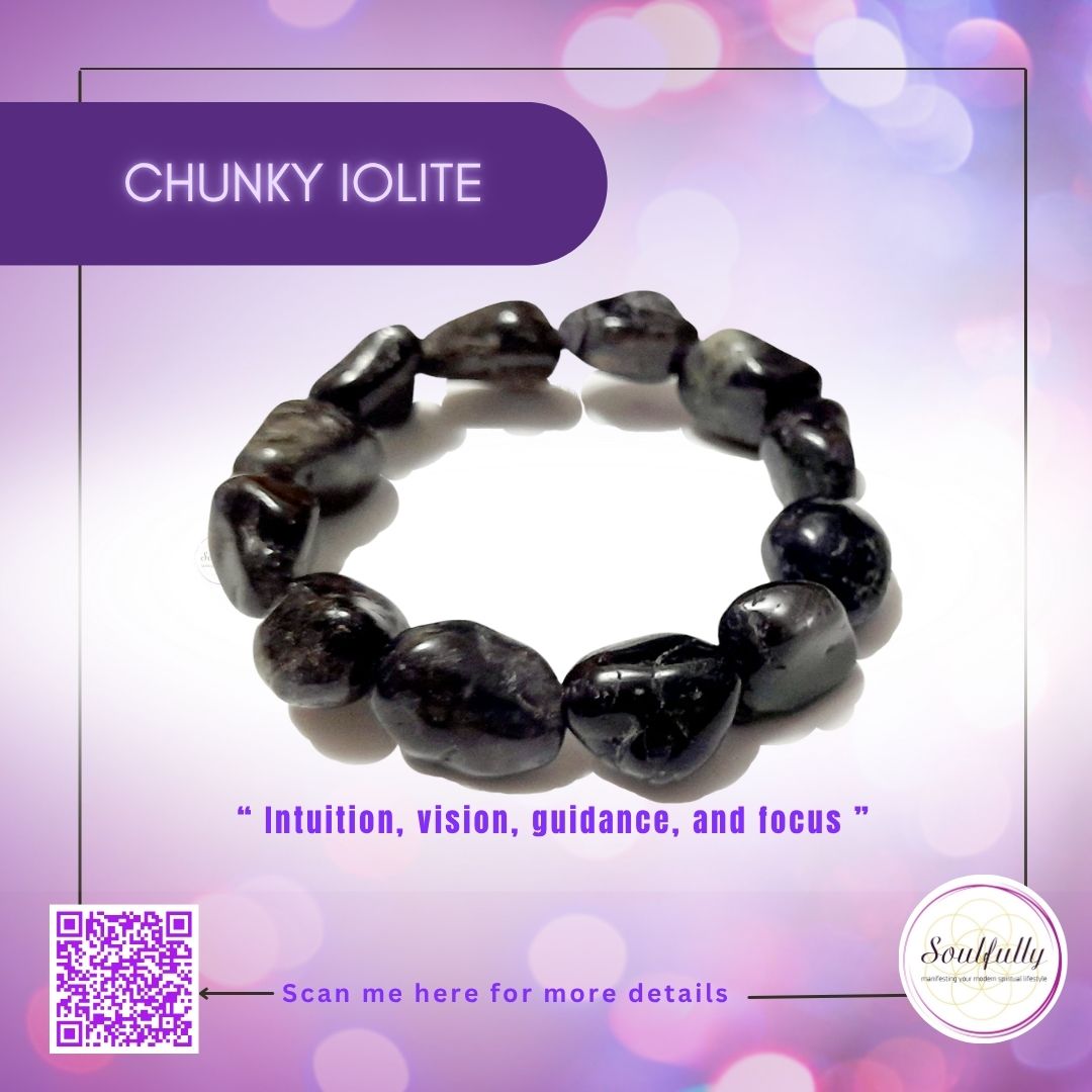 Iolite, Chunky Iolite Bracelet