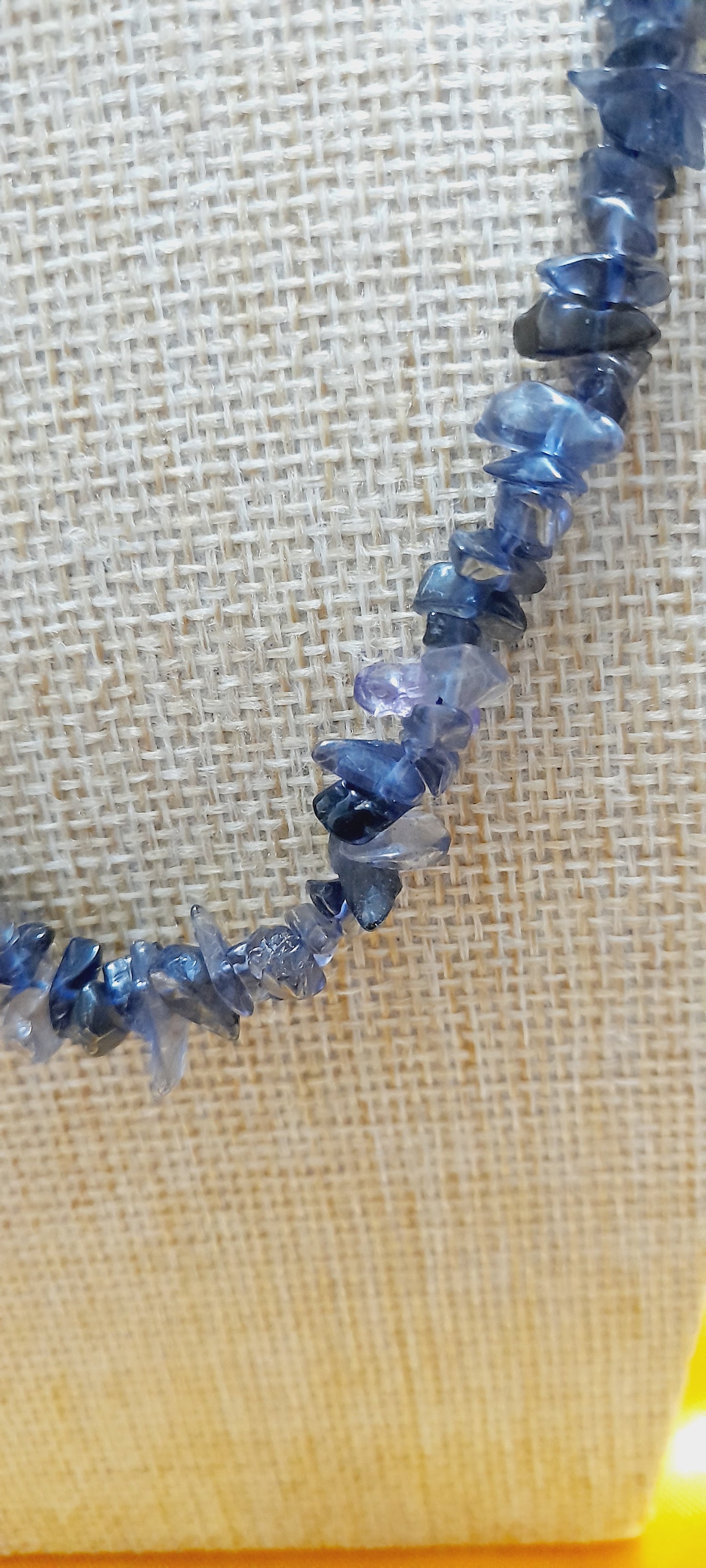 Cordierite Water Sapphire / IOLITE Chips Necklace