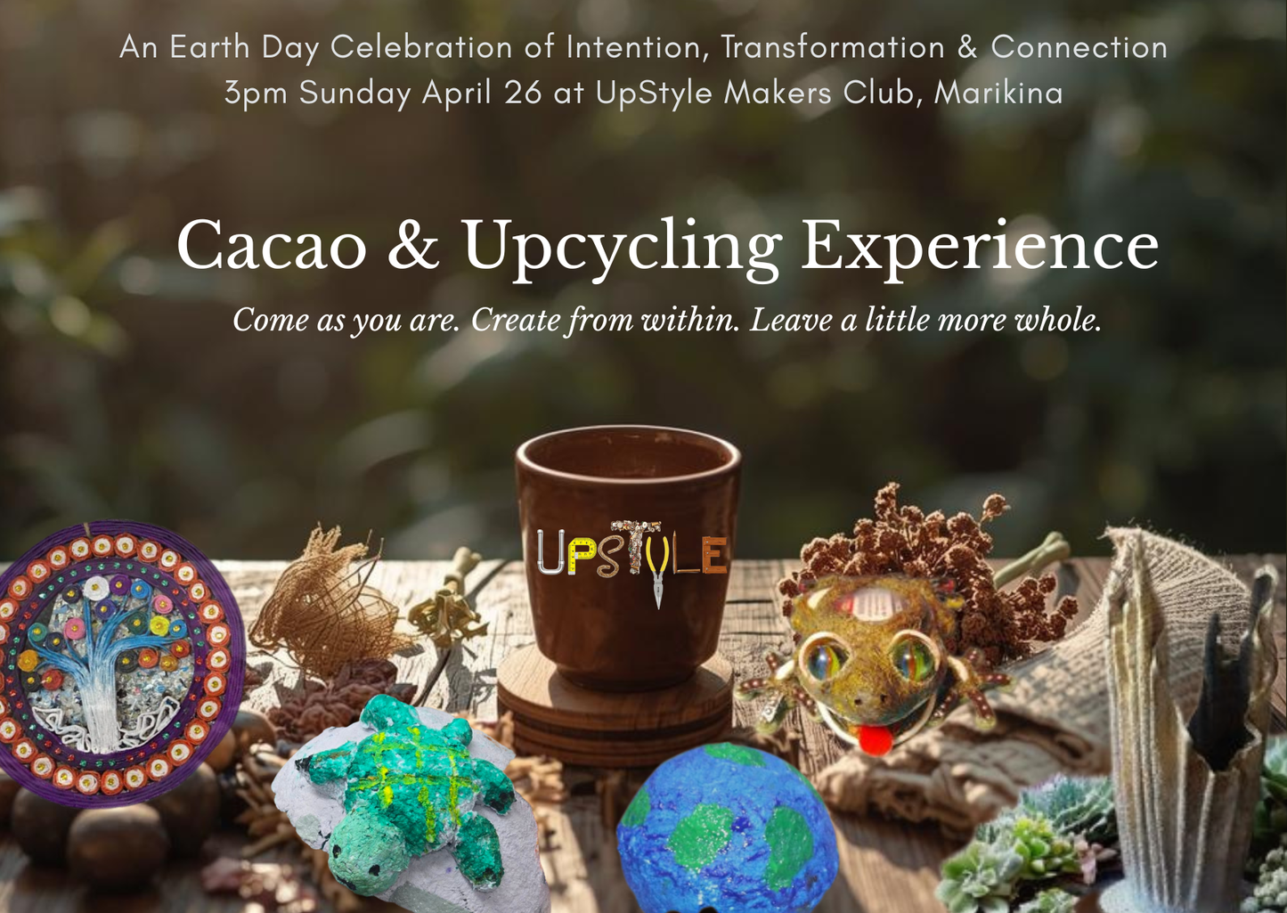 Heart Rhythms Cacao Ceremony  with Sacred Plant Medicine Asia  & UPStyle (April 26,  2026)