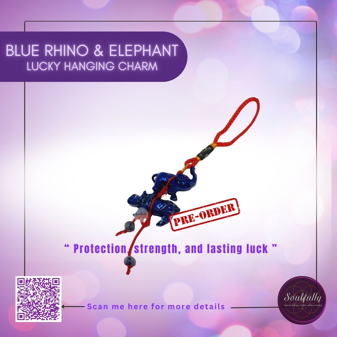 Fengshui Rhino and Elephant Lucky Charm