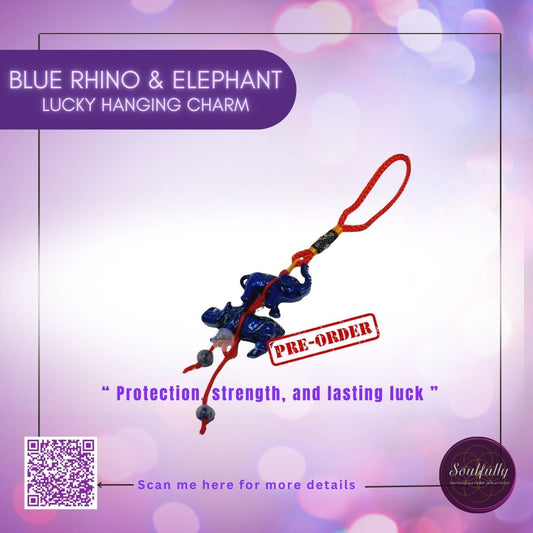 Fengshui Rhino and Elephant Lucky Charm