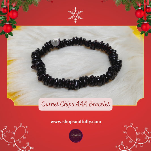 Garnet Chips AAA Bracelet