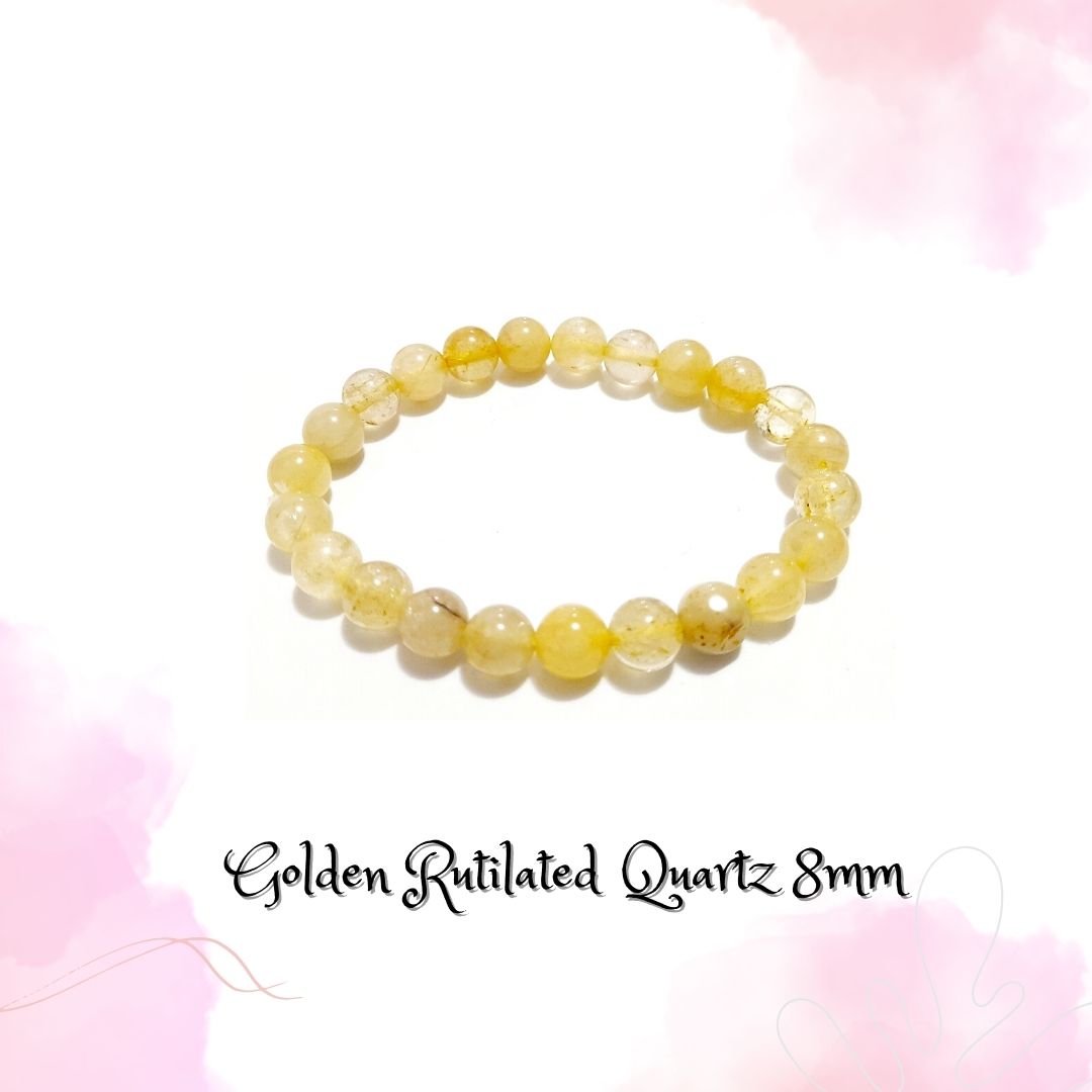 Quartz, Rutilated or Rutile Quartz Bracelet