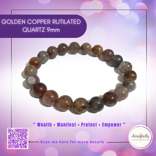 Quartz, Rutilated or Rutile Quartz Bracelet