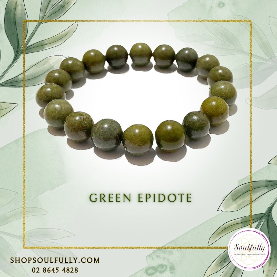 Epidote, Green Epidote Bracelet