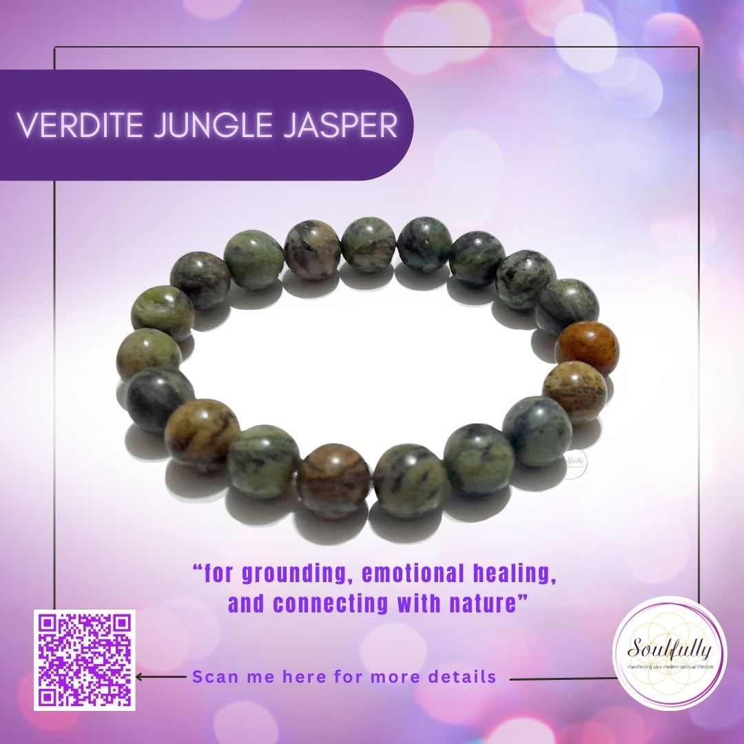 Jasper, Verdiite Jungle Jasper Bracelet