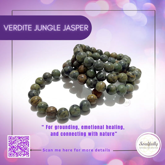 Jasper, Verdiite Jungle Jasper Bracelet