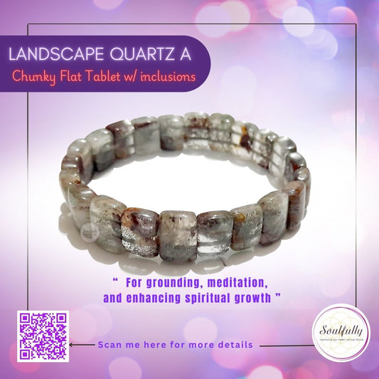 Quartz, Landscape Quartz (RARE) Bracelet