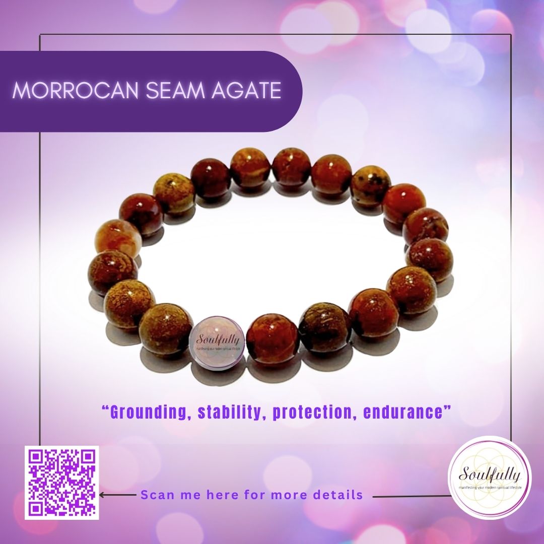 Agate, Morrocan Seam Agate Bracelet