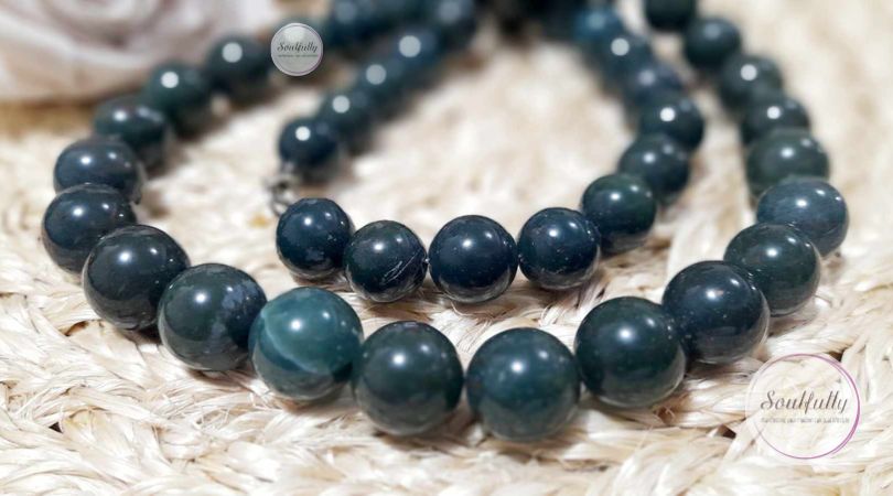 Agate, Moss Agate Choker/Necklace