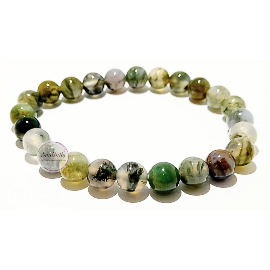 Agate, Moss Agate Bracelet