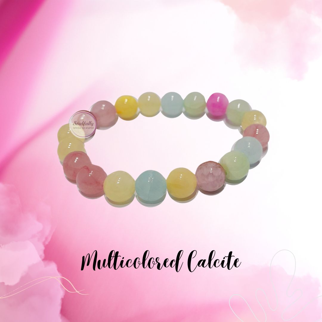 Calcite, Multicolored Calcite Bracelets